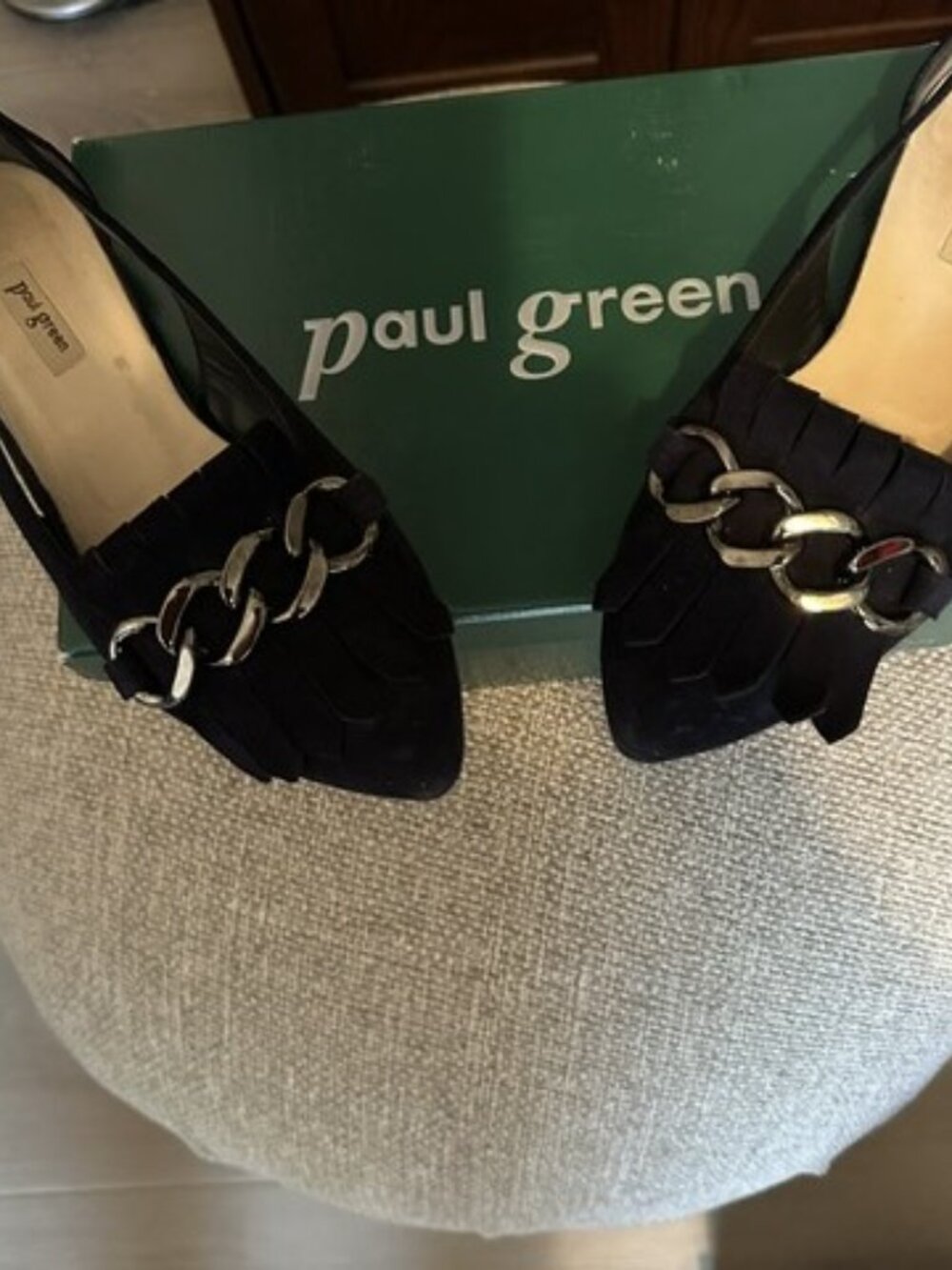 Paul Green Suede Cutout Flats